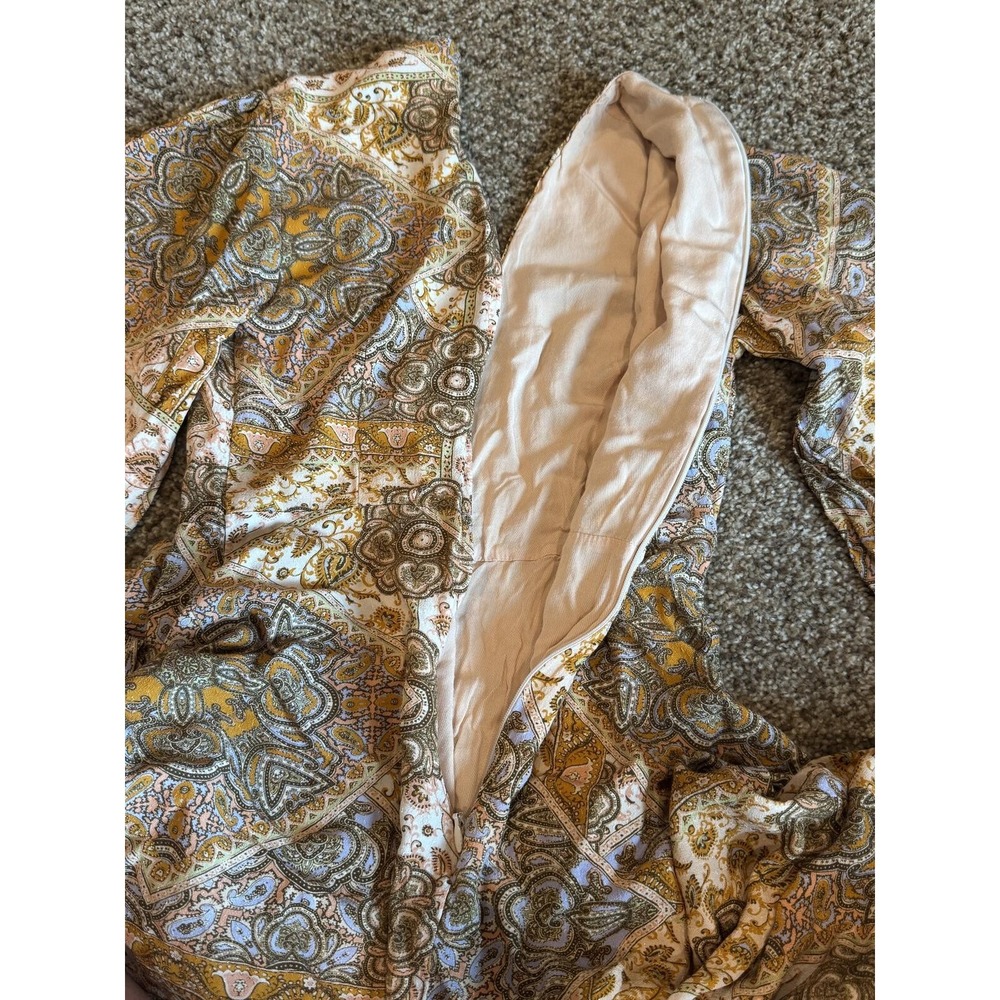 Kachel X Anthropologie Zola Patchwork Paisley Button Front Mini Dress Size 2 - Picture 9 of 9